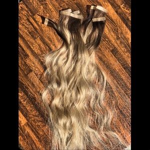 Tape In Extensions : Brown and Blonde